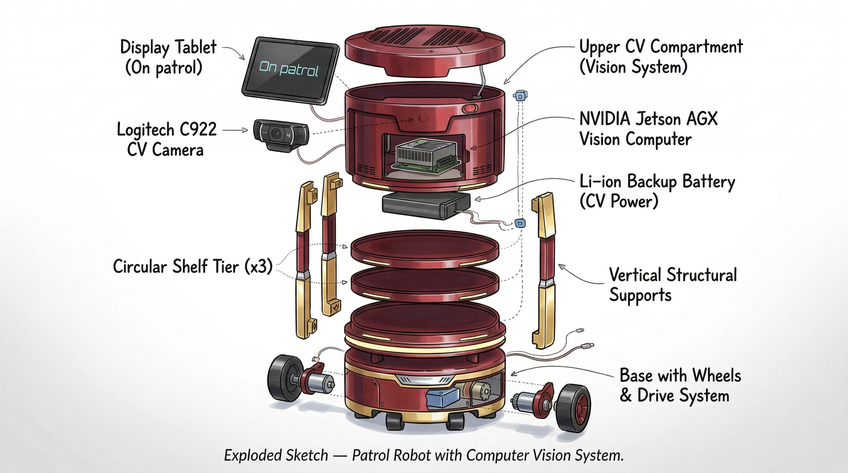 Inspection Bot — Disassembled